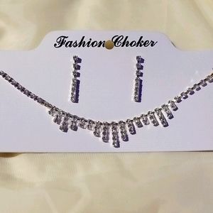 Fashion rhinestone choker